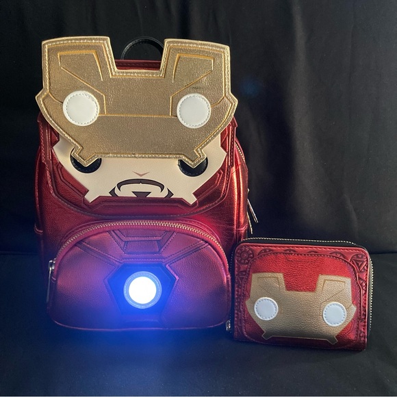 Iron Man Funko Mini Backpack & Wallet Set ❤️💛 - Picture 3 of 14